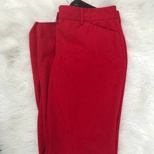 Express red editor pants